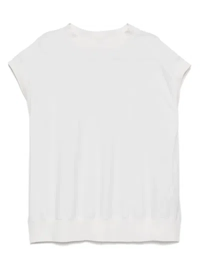Hed Mayner Cotton Vest In Weiss