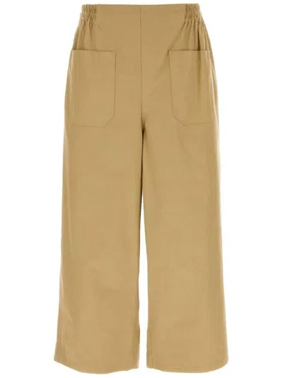 Hed Mayner Cotton Wide-leg Trousers In Neutrals