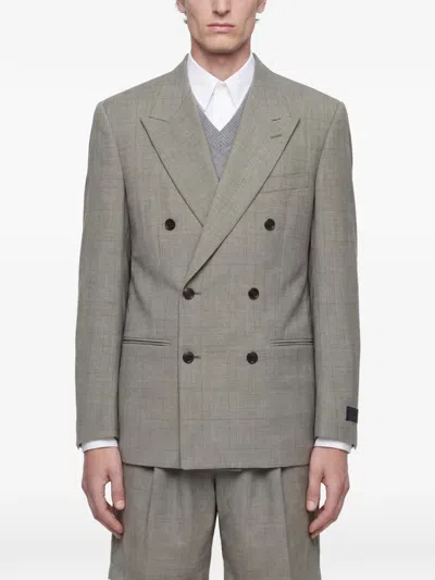 Hed Mayner Double-breasted Blazer In Gold