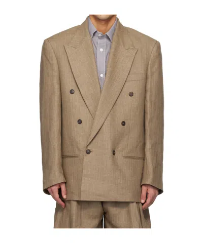HED MAYNER DOUBLE-BREASTED SUIT JACKET