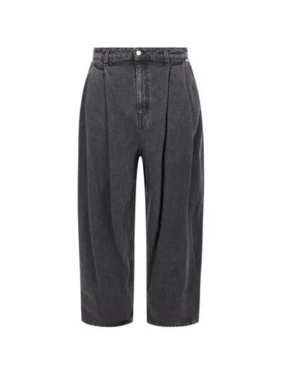 Hed Mayner Double-pleat Carrot-fit Jeans In Multi
