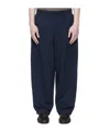 Hed Mayner Navy Drawstring Sweatpants In Blue