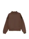 Hed Mayner Drawstring Sweatshirt In Brown