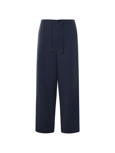 Hed Mayner Drawstring-waistband Trousers In Blue