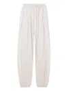 Hed Mayner Elasticated-cuff Pleated Trousers In Neutral