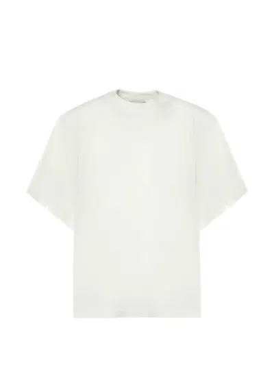 Hed Mayner Embroidered Drop-shoulder T-shirt In White