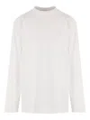 Hed Mayner Embroidered Long-sleeve T-shirt In White
