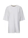 Hed Mayner Black Embroidered Oversized Cotton T-shirt In Yellow