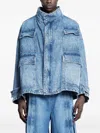 Hed Mayner Flap-pockets Denim Jacket In Blue