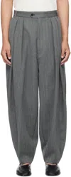 Hed Mayner Wool Trousers In Gray