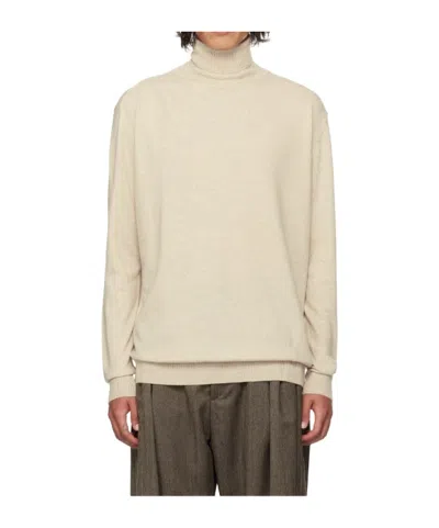 Hed Mayner Beige Twisted Seam Turtleneck In Hz610-109