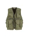 Hed Mayner Sleeveless Utility Jacket With Front Zip