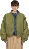 HED MAYNER KHAKI NYLON BOMBER JACKET