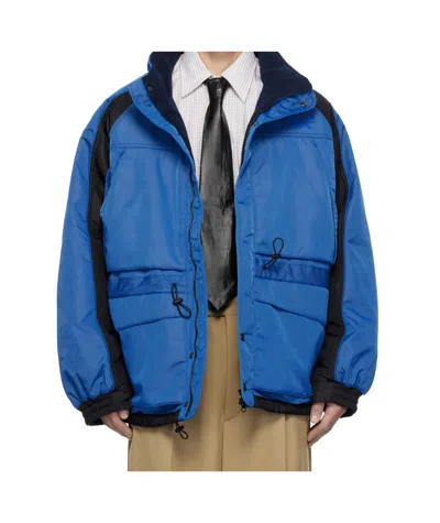 Hed Mayner Long-sleeved Cotton Jacket In Blue