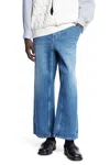 Hed Mayner Draped Five-pocket Jeans In Blue