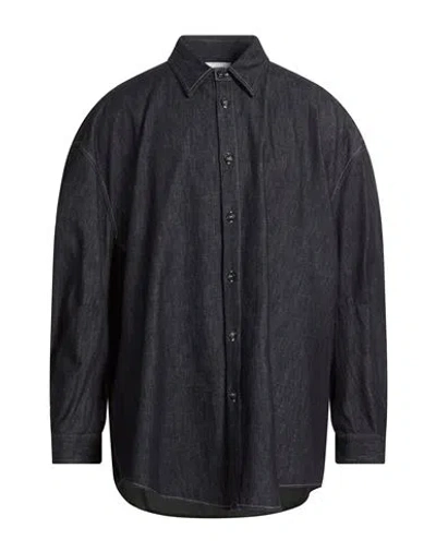 Hed Mayner Man Denim Shirt Blue Size M Cotton