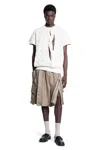 Hed Mayner Gilet A Maglia Intrecciata Con Ritagli In Off-white