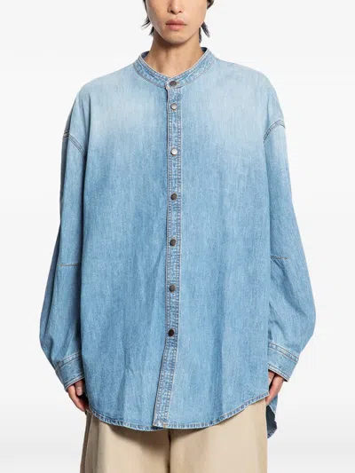 Hed Mayner Oversized Denim Shirt In Blue