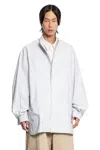 Hed Mayner Oversized Pinstriped Shirt In Gray
