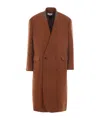 Hed Mayner Oversized Wool-blend Coat In Brown