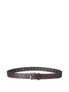 Hed Mayner Perforated Belt In Brown