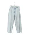 Hed Mayner Pleated Jeans In Blue