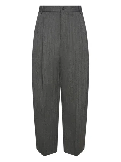 Hed Mayner Pleated Trousers In Gray