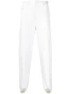 Hed Mayner Slim-cut Cotton Trousers In 白色