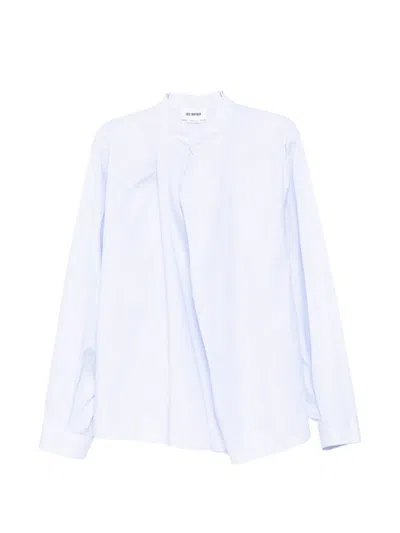 Hed Mayner Striped Shirt In Blue