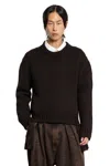 Hed Mayner Sweater With Fringes In Brown