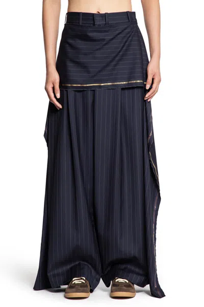 Hed Mayner Trousers In Blue