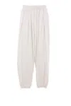 Hed Mayner Elasticated-cuff Pleated Trousers In Neutral