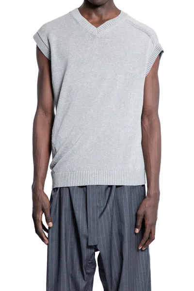 Hed Mayner Vests In Grey