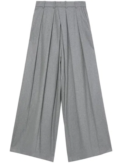 Hed Mayner Wide-leg Trousers In Grey