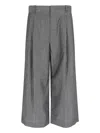 Hed Mayner Wide-leg Trousers In Virgin Wool And Mohair Blend In Gray