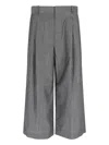 Hed Mayner Wide-leg Trousers In Virgin Wool And Mohair Blend In Gray