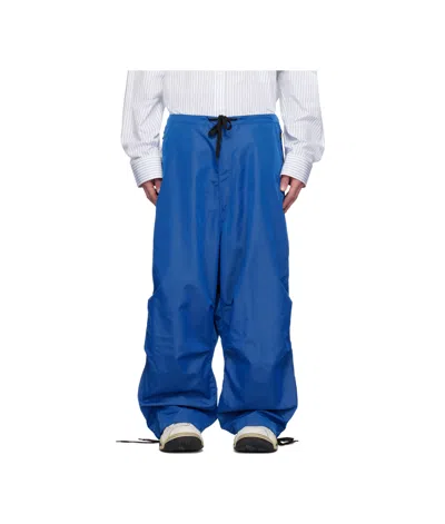 Hed Mayner Blue Reebok Edition Satin Track Pants