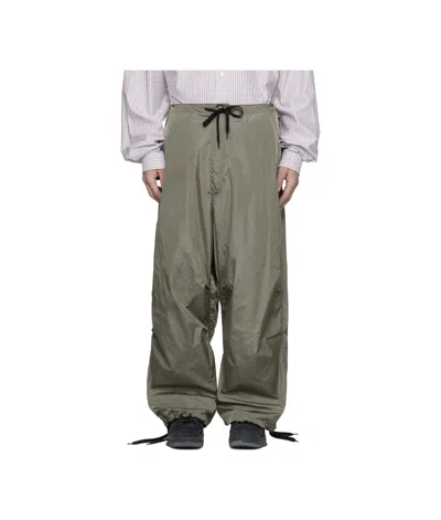 Hed Mayner Taupe Reebok Edition Satin Track Pants