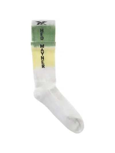 Hed Mayner X Reebok Tie-dye Effect Logo Socks In White