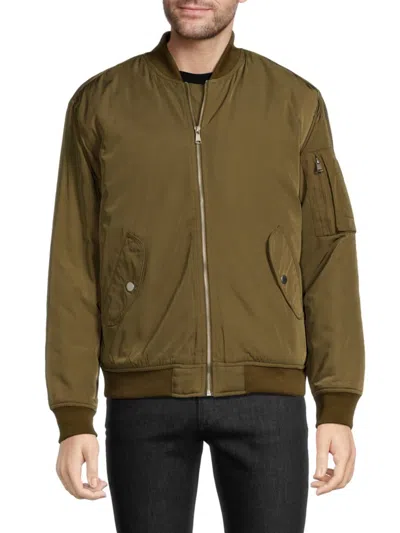 Men's Baseball Collar Snap Down Jacket