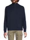 Hedge Men's Quarter Zip Pullover In Navy