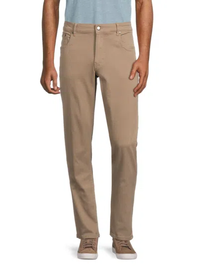 Hedge Men's Solid Pants In Taupe