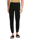 Hedge Men's Stretch Twill Joggers In Black