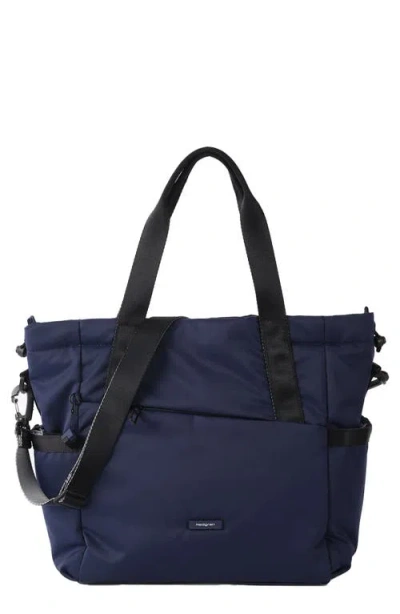 Hedgren Galactic Water Repellent Tote Bag In Navy Cosmos