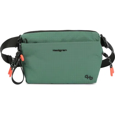 Hedgren Jun Water Repellent Belt Bag In Duck Green