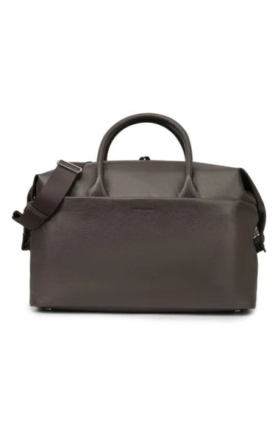 Hedgren Nostos Faux Leather Weekend Travel Bag In Espresso