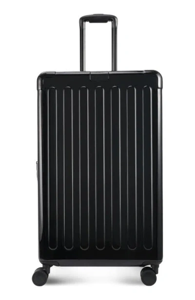 Hedgren Nostos Glossy Large Spinner Suitcase In Black