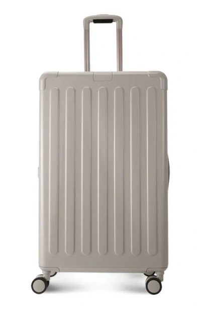 Hedgren Nostos Glossy Large Spinner Suitcase In Gray