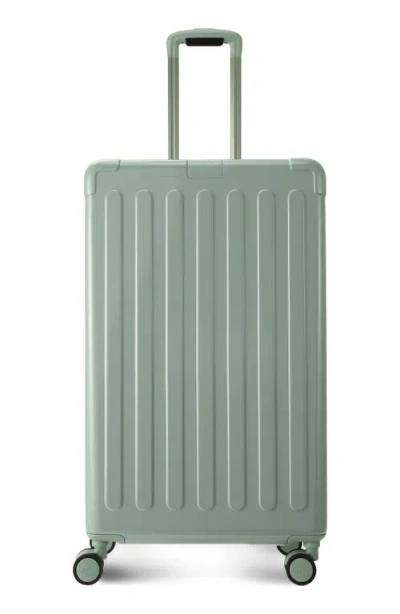 Hedgren Nostos Glossy Large Spinner Suitcase In Green
