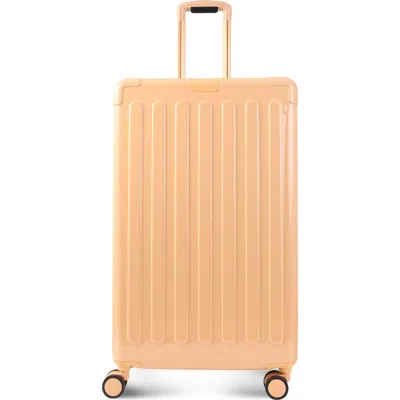 Hedgren Nostos Glossy Large Spinner Suitcase In Orange